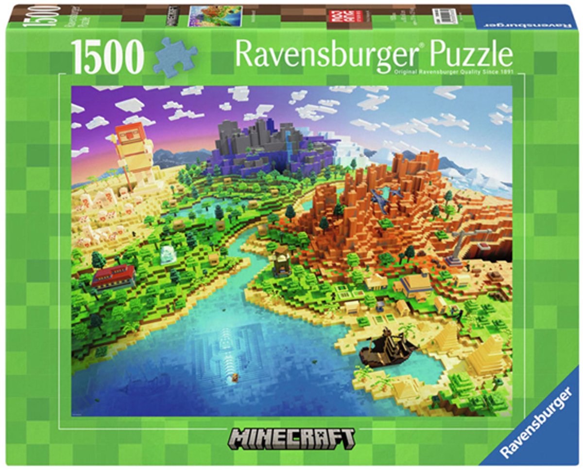 Ravensburger Puzzle World of Minecraft – Puzzle – 1500 Teile