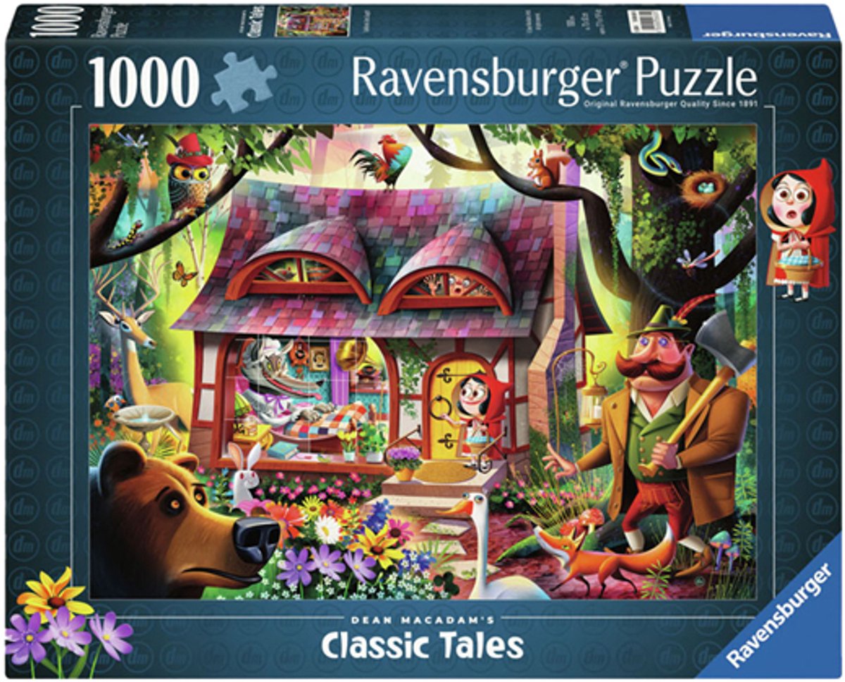Ravensburger Puzzle Rotkäppchen und der Wolf - Puzzle - 1000 Teile