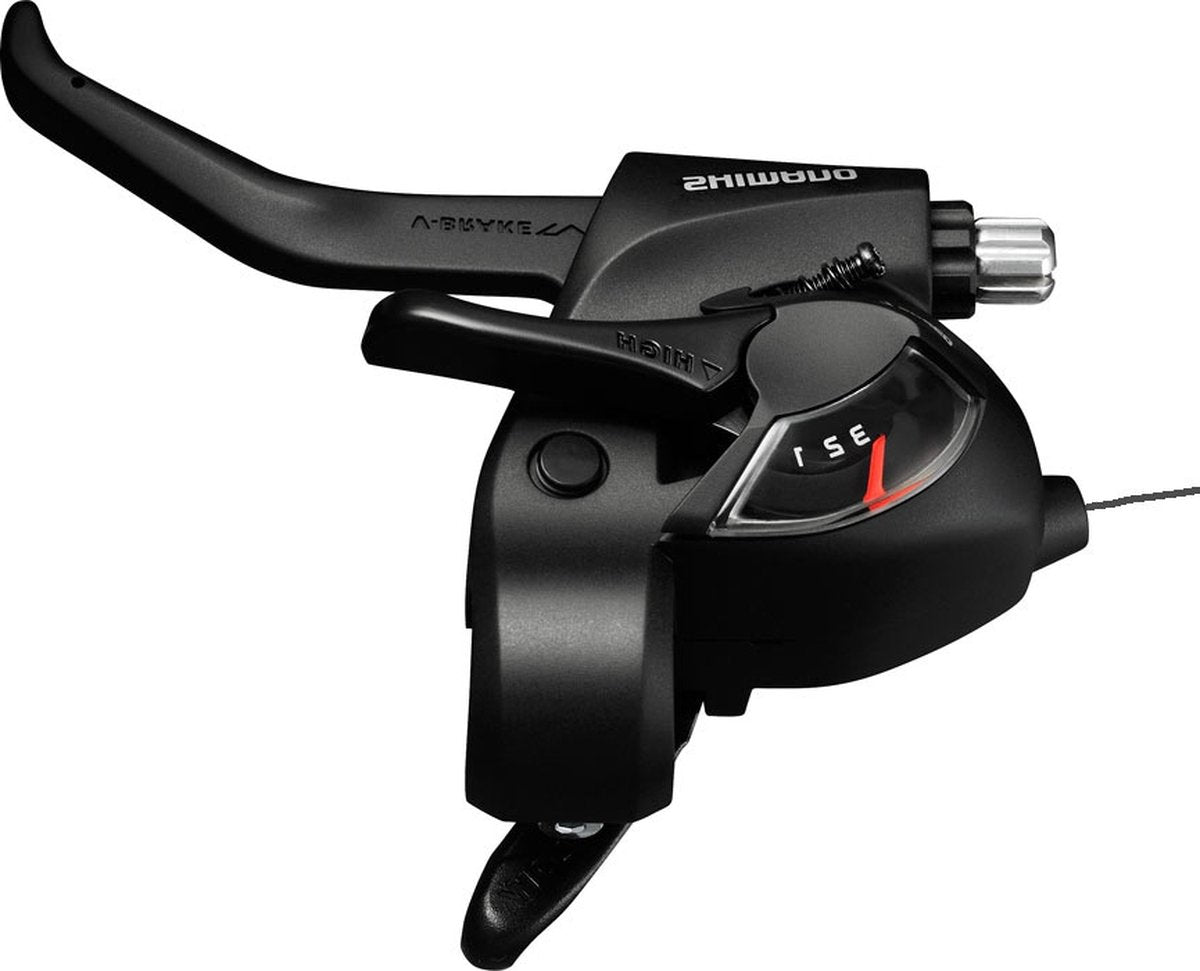 Shimano-Einsteller (links) mit Bremshebel 3-Gang-Turnier ST-EF41 – Schwarz