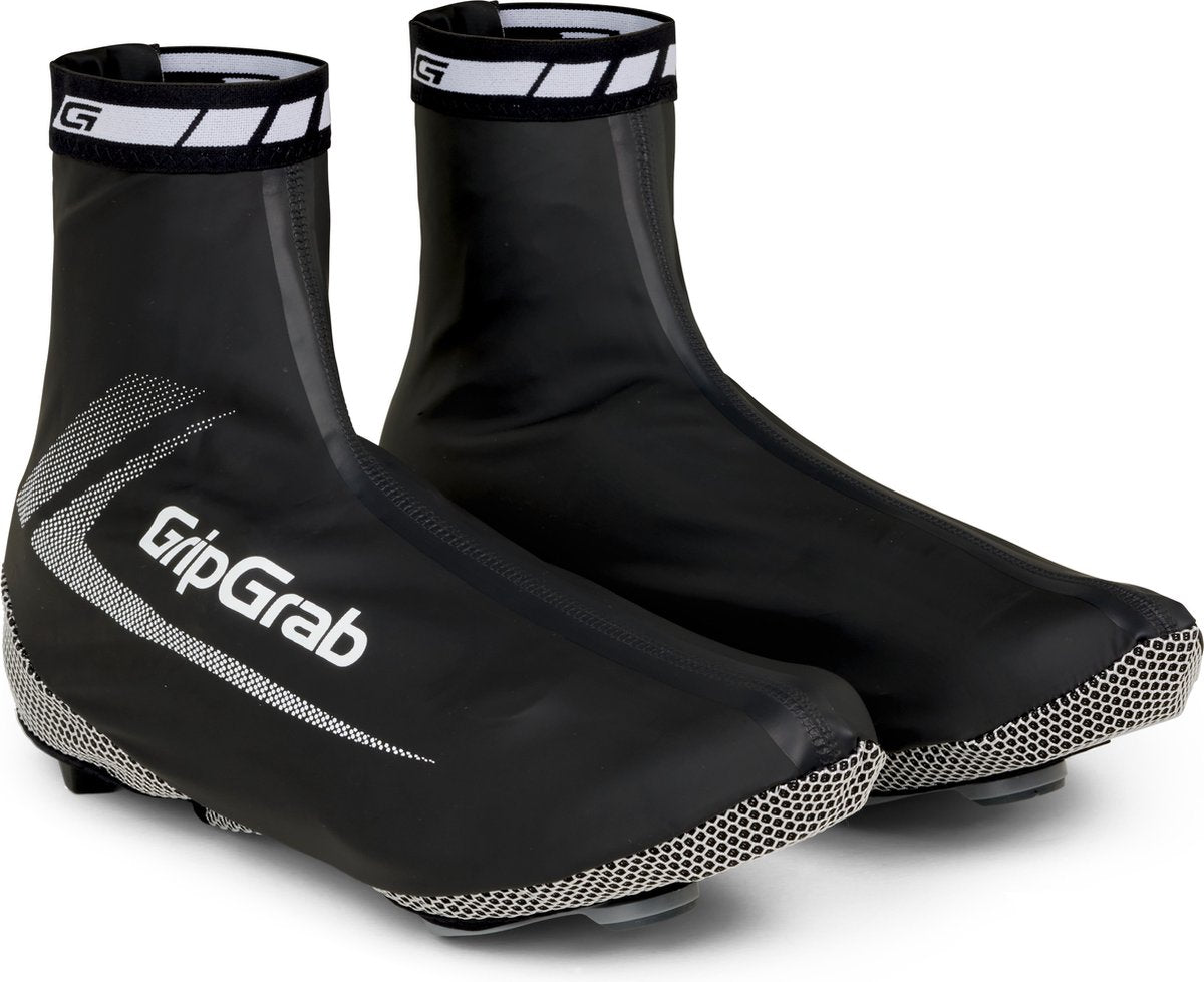 Gripgrab - Raceaqua wasserdichte Rennrad-Überschuhe Aero Cycling Regen Fahrrad-Überschuhe - Schwarz - Unisex - Größe S (38 39)