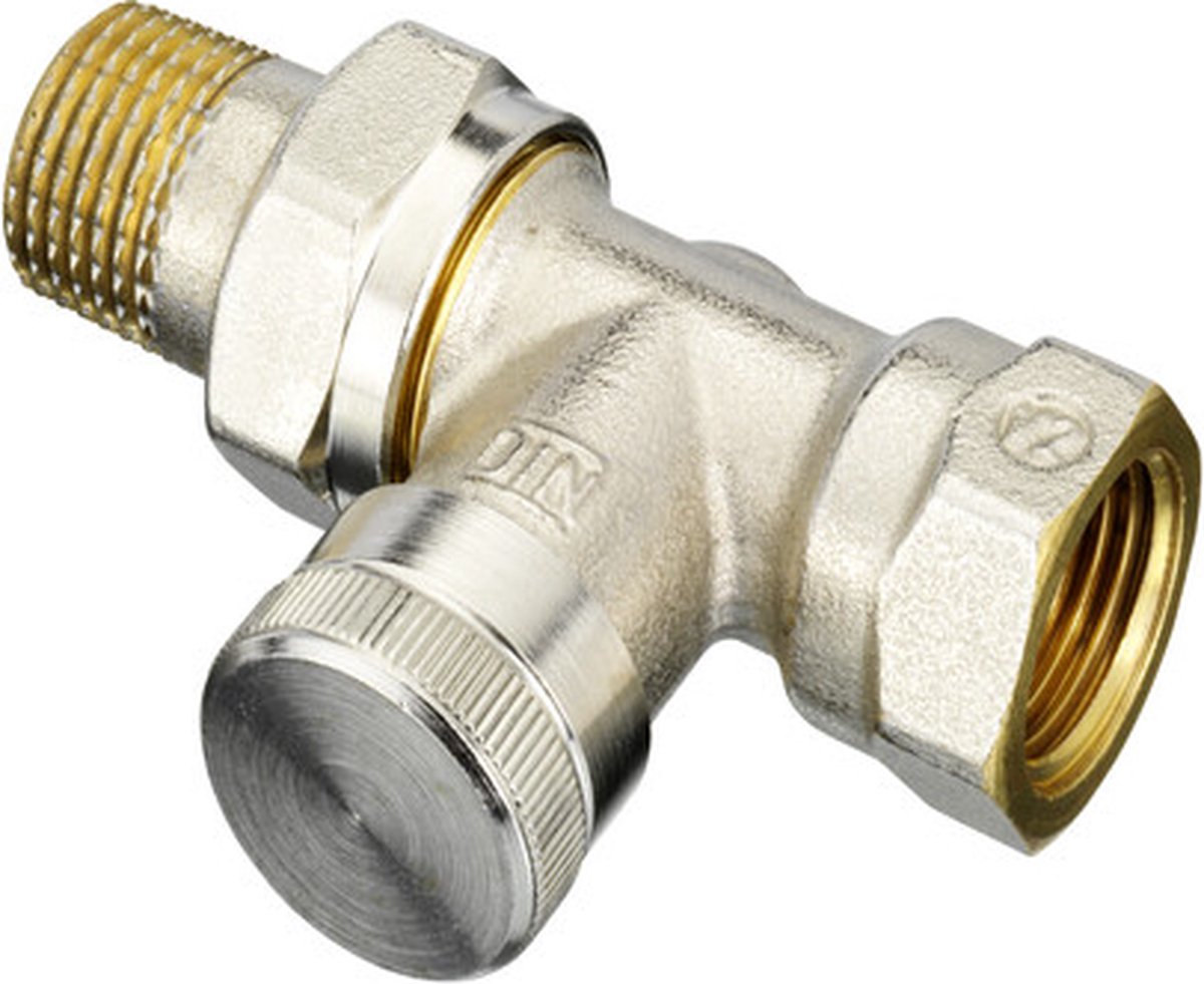 Danfoss Fußventil gerade 1 2 - kvs = 2,50 m3 h - rlv15 m. Möglichkeit zum Befüllen und Entleeren