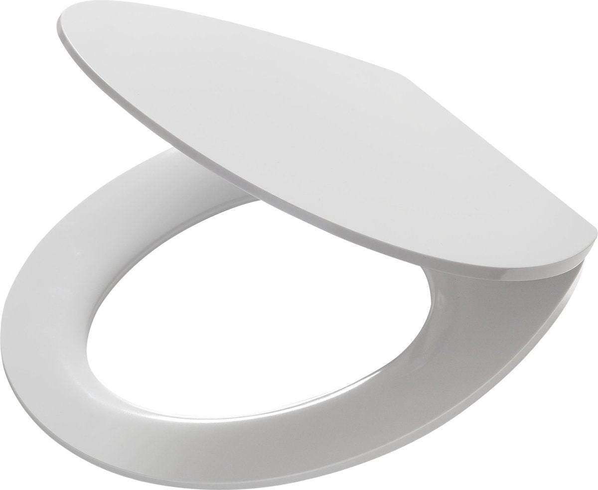 Tiger Blade - WC-Sitz - WC-Sitz mit Deckel - Absenkautomatik - Easy-Clean-Funktion - Duroplast - Weiß