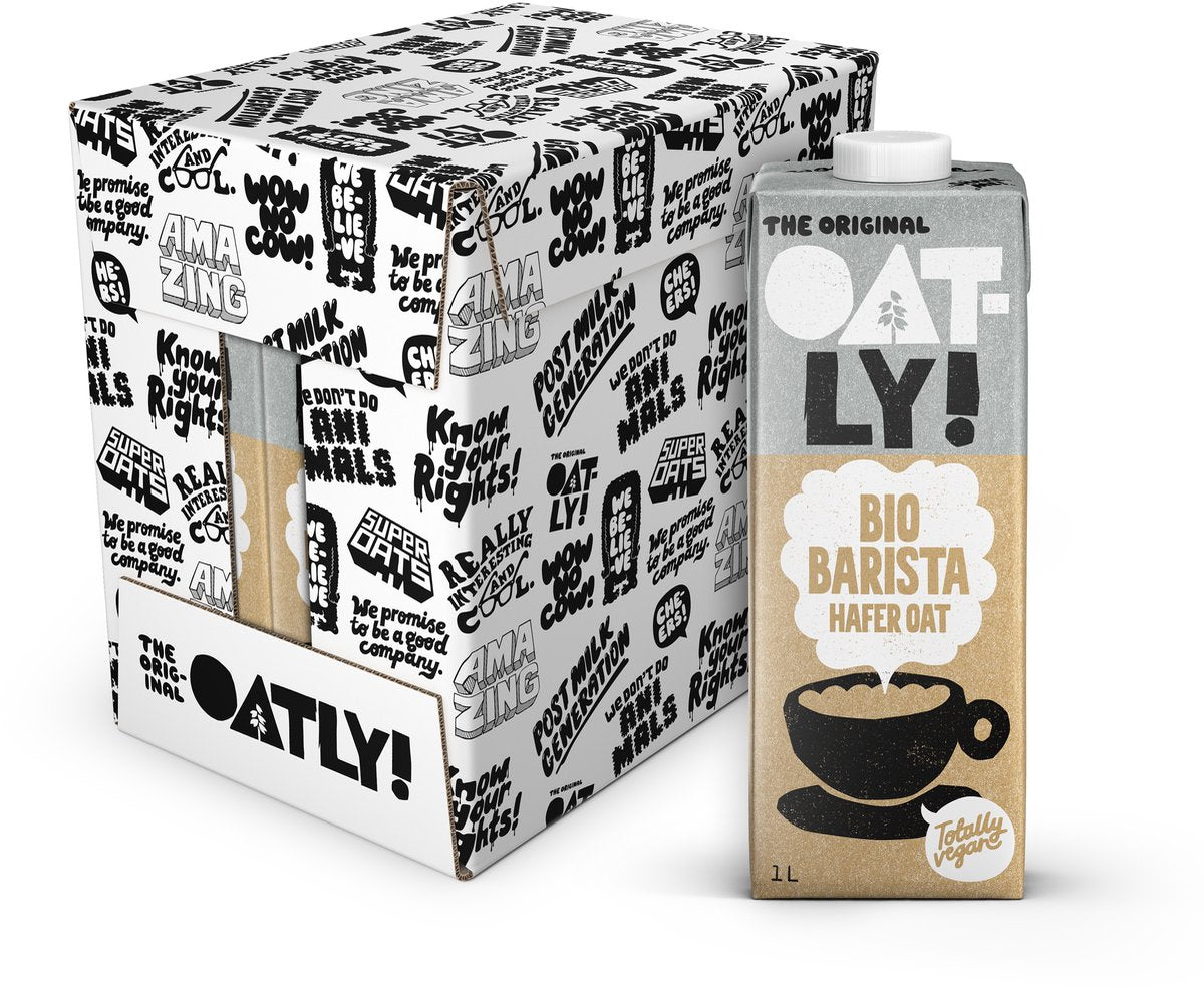 Hafer! Haferflocken Bio Barista Edition - 6 Stück - (6l) - haltbare Pflanzenmilch - Bio Barista - Vorteilspack