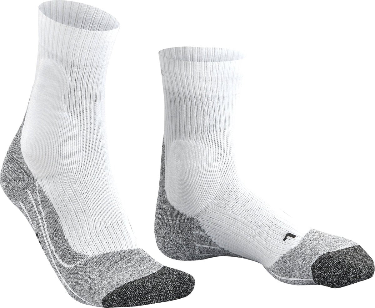 Falke Te2 Anti-Blister Baumwolle Funktionsmaterial Tennissocken Herren Weiß - Größe 42-43