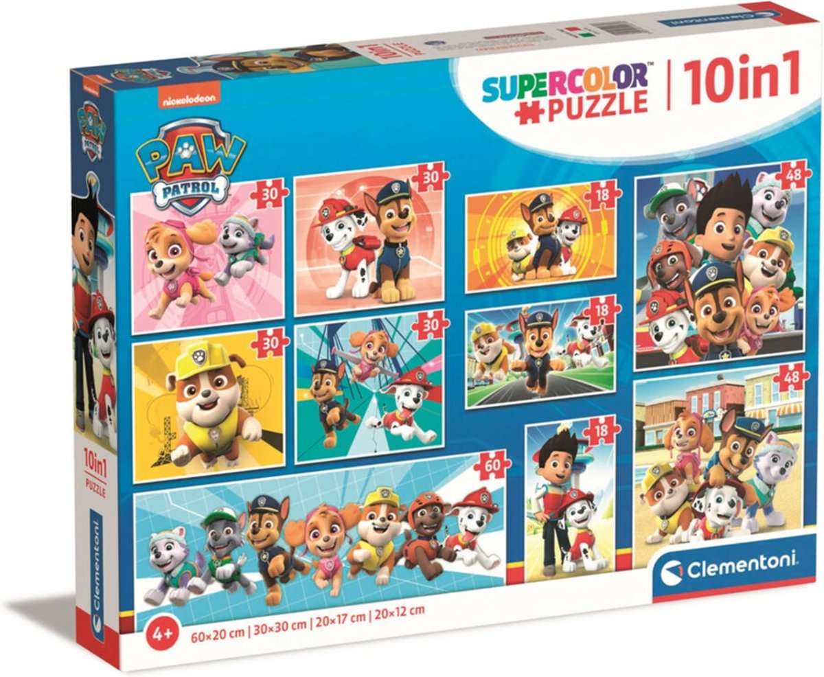 Clementoni Puzzles Paw Patrol, 10in1