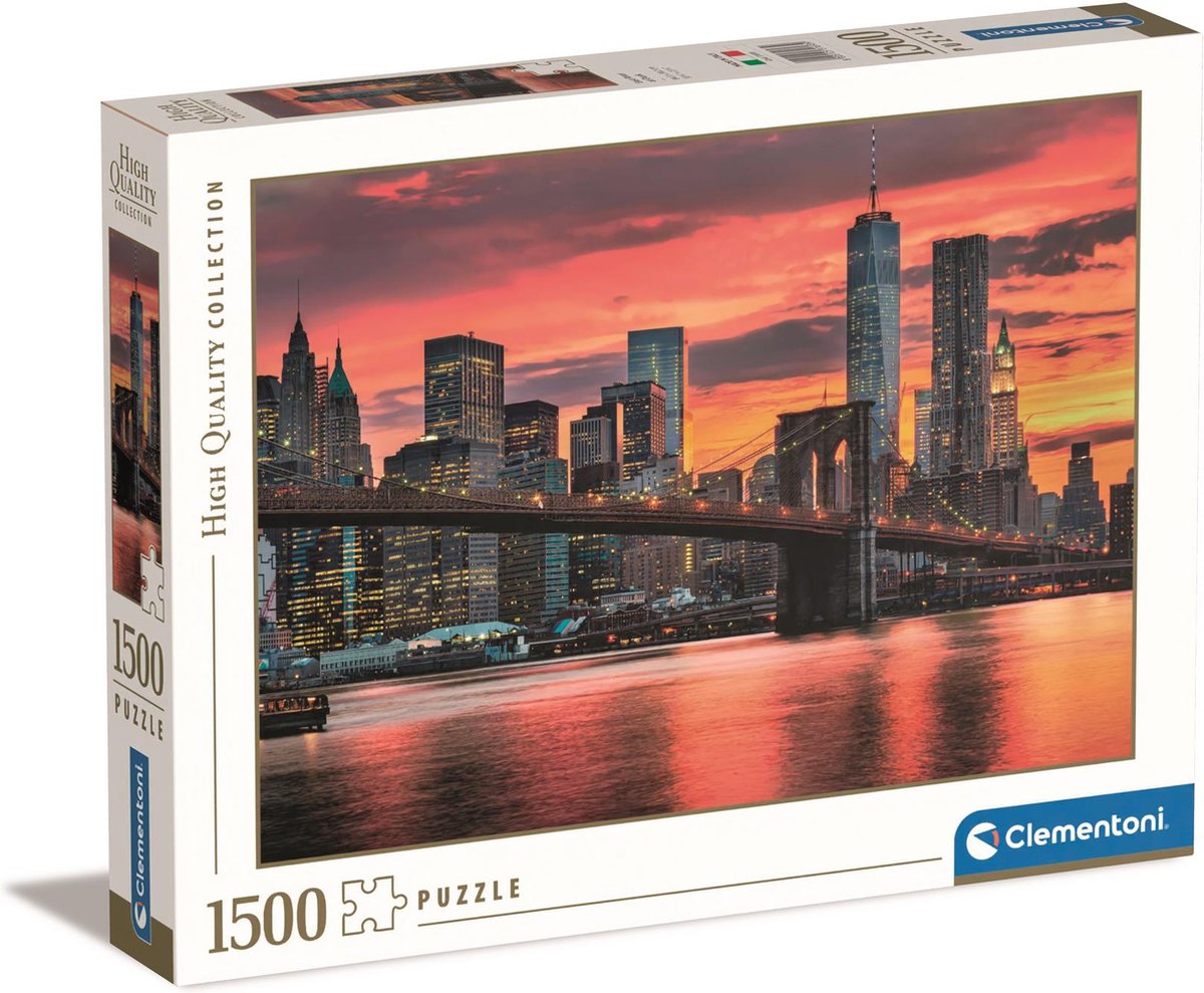 Clementoni Puzzle Easy Fluss in der Abenddämmerung, 1500 Teile.
