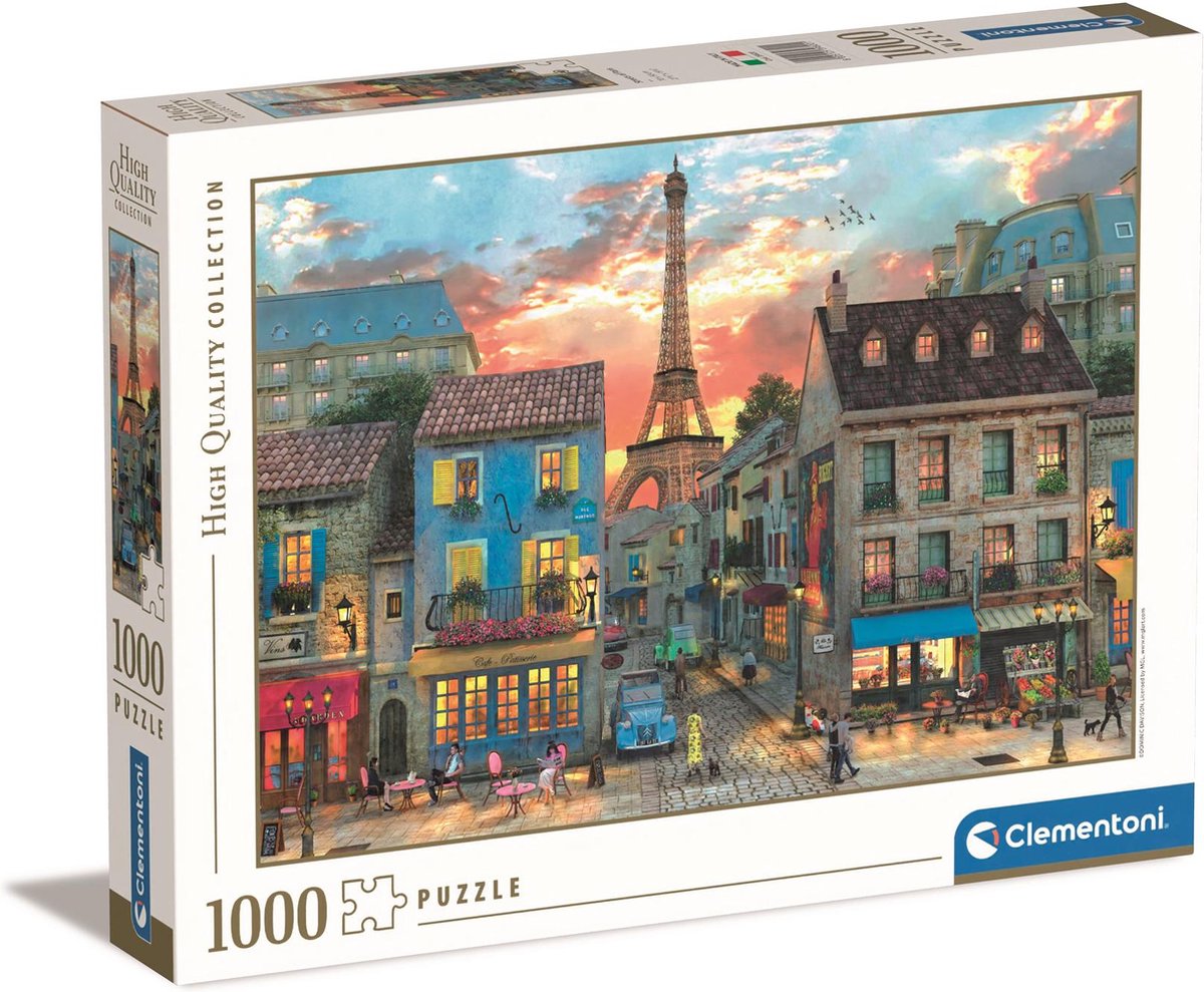 Clementoni Puzzle Straßen von Paris, 1000 Teile.