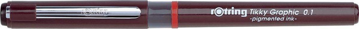 Rotring Tikky Graphic Filzstift Fineliner | 0,10 mm | schwarze Tinte |
