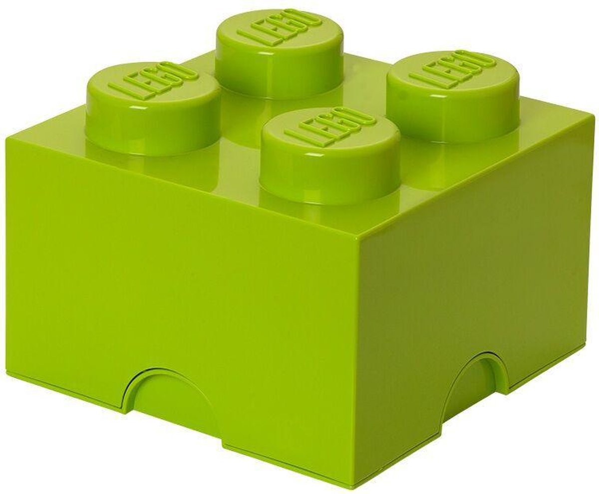 Lego Aufbewahrungsbox Stein 4, lindgrün -