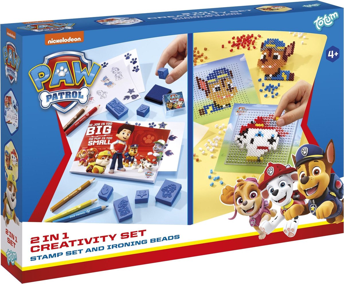 Paw Patrol Totum 2in1 Bügelperlen und Stempel | 3 Stück