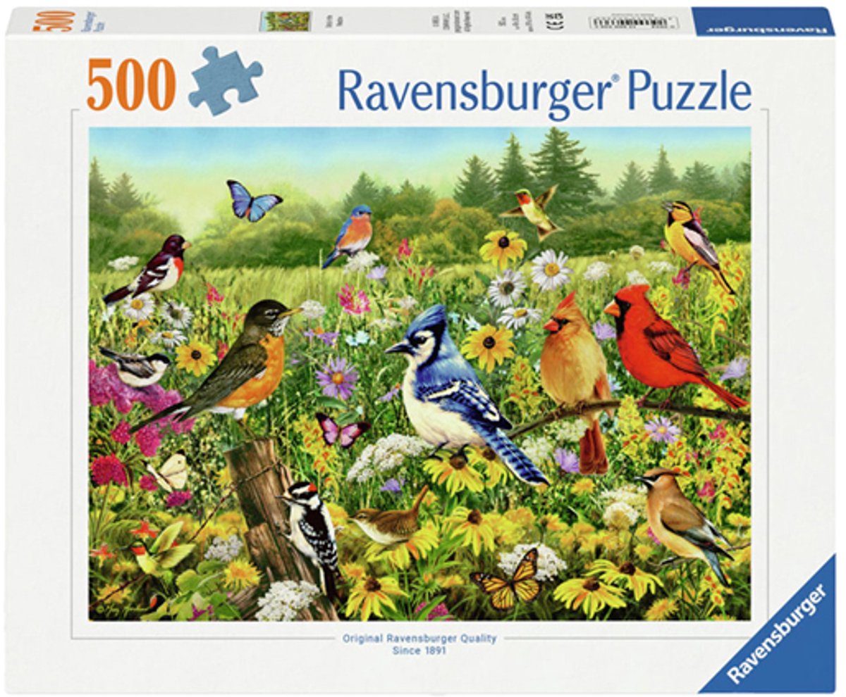 Ravensburger Puzzle Vögel - Puzzle 500 Teile Tierlandschaft.