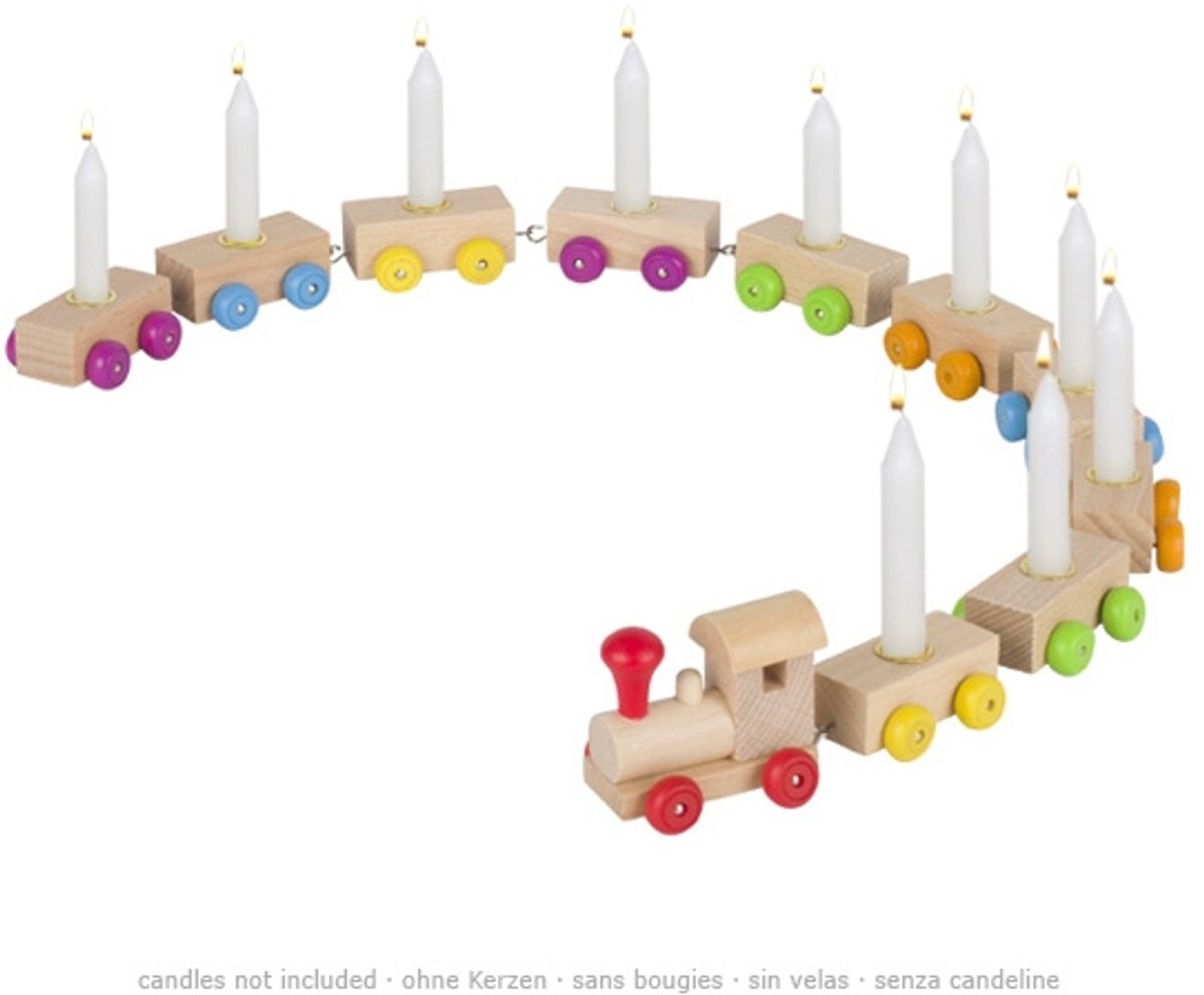 Goki Holzgeburtstagszug, 75 cm
