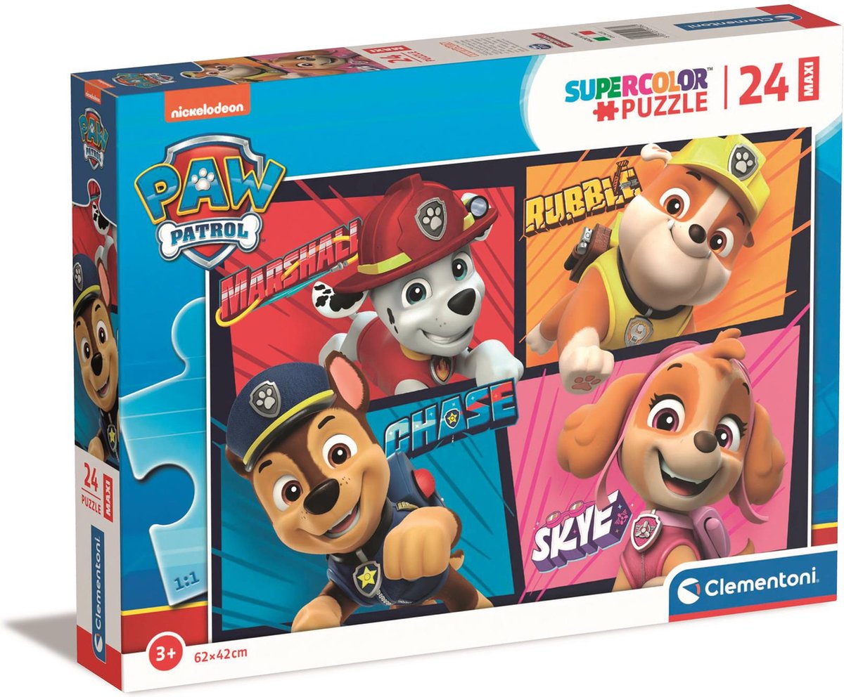 Clementoni Maxi-Puzzle Paw Patrol, 24 Teile.