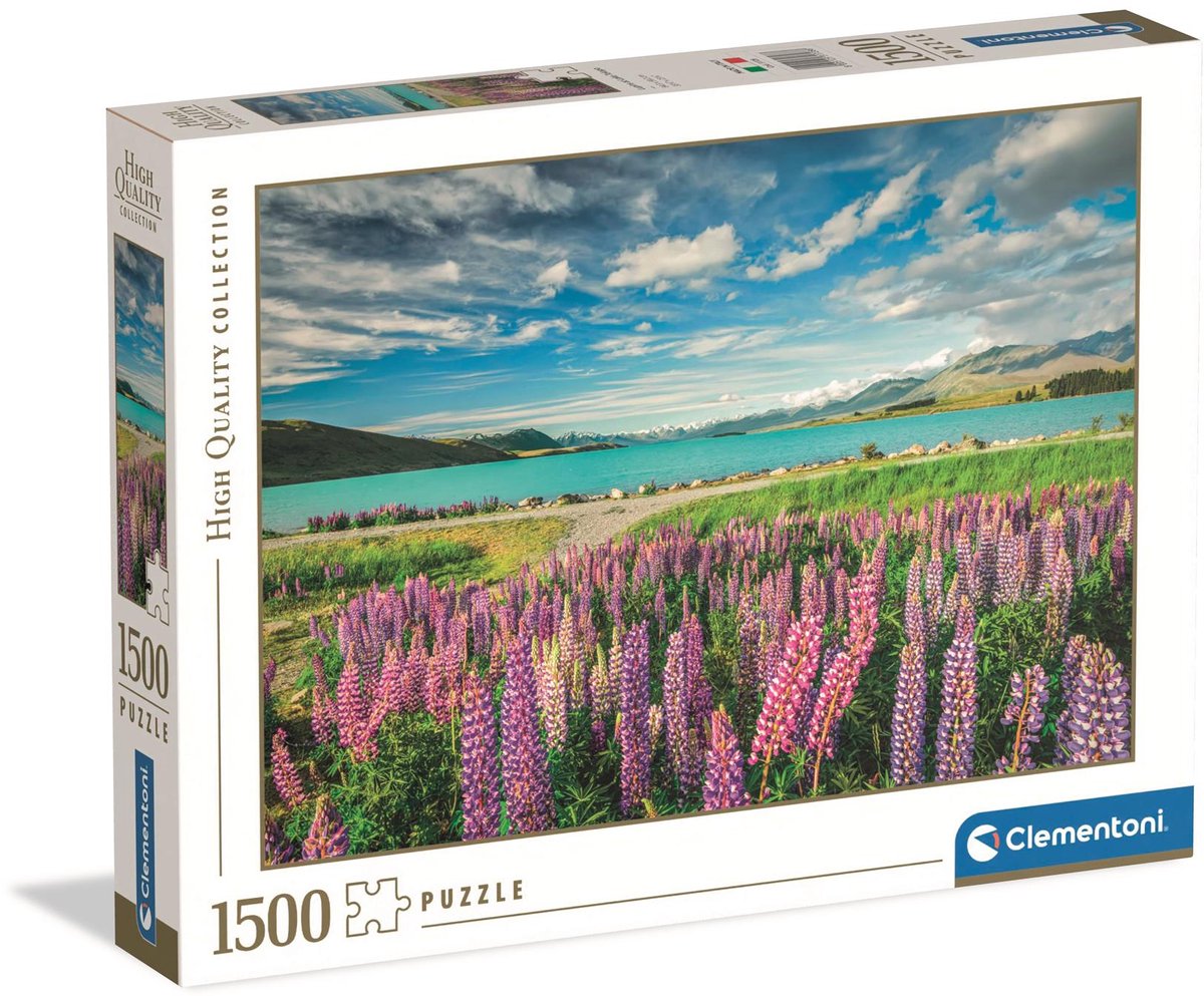 Clementoni-Puzzle Blumen am Tekapo-See, 1500 Teile.