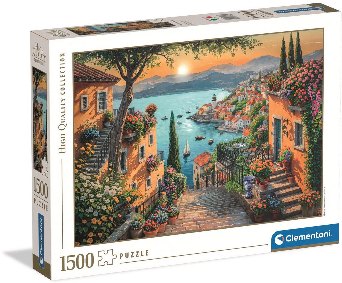 Clementoni Puzzle Kunst Treppe zum Hafen, 1500 Teile.