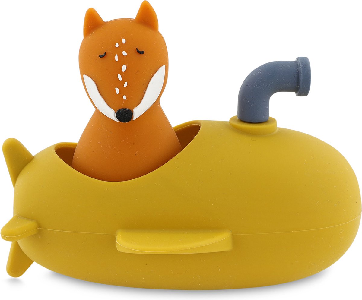 Trixie Badespielzeug U-Boot - Mr. Fox - Badespielzeug aus Silikon - ab 12 Monaten