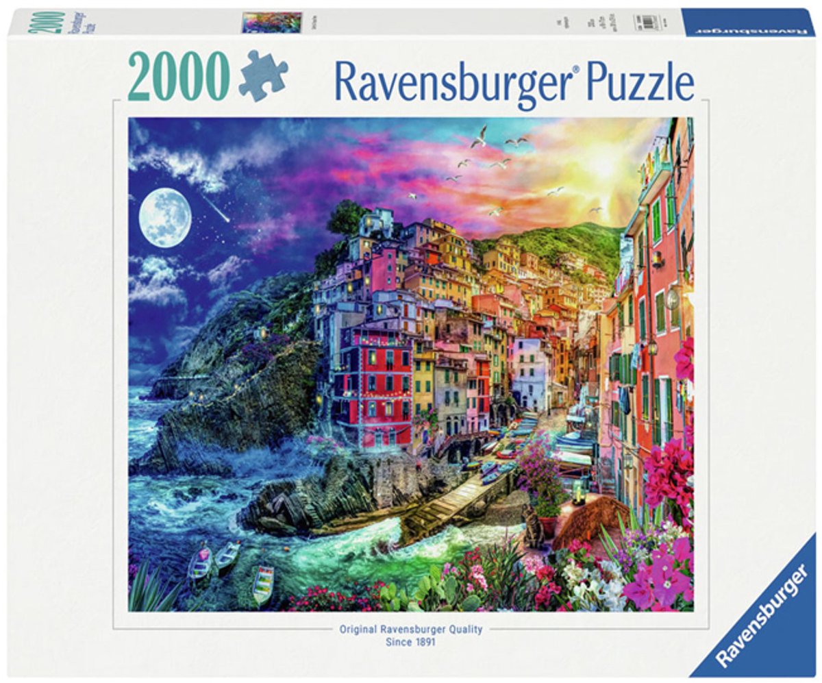 Ravensburger Puzzle farbenfrohe Cinque Terre, 2000 Teile.