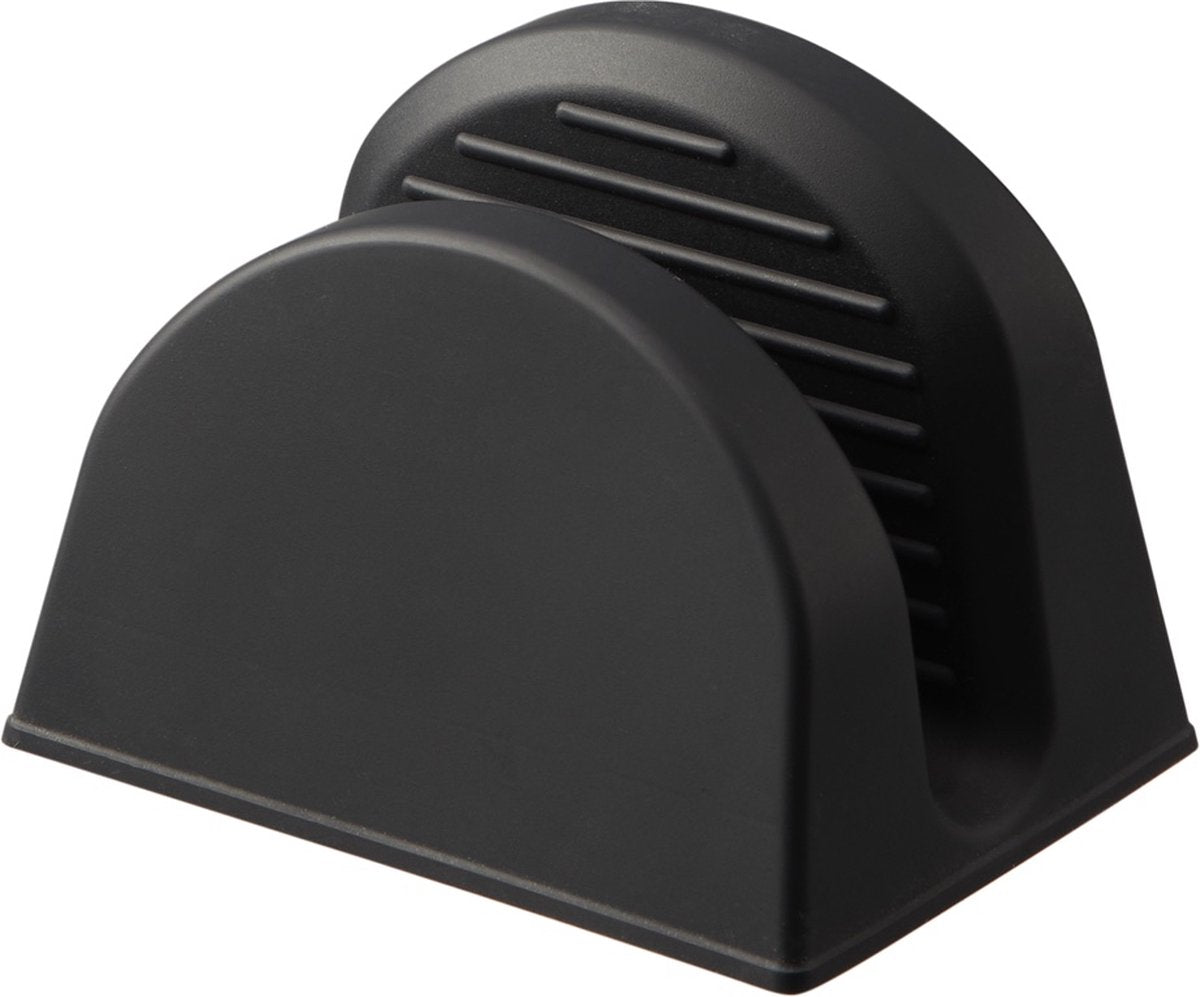 Yamazaki Silikon-Ofenhandschuhe – magnetisch – Turm – schwarz (2er-Set)