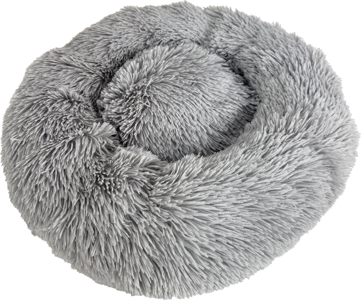 Sazzz Hundebett flauschig hellgrau