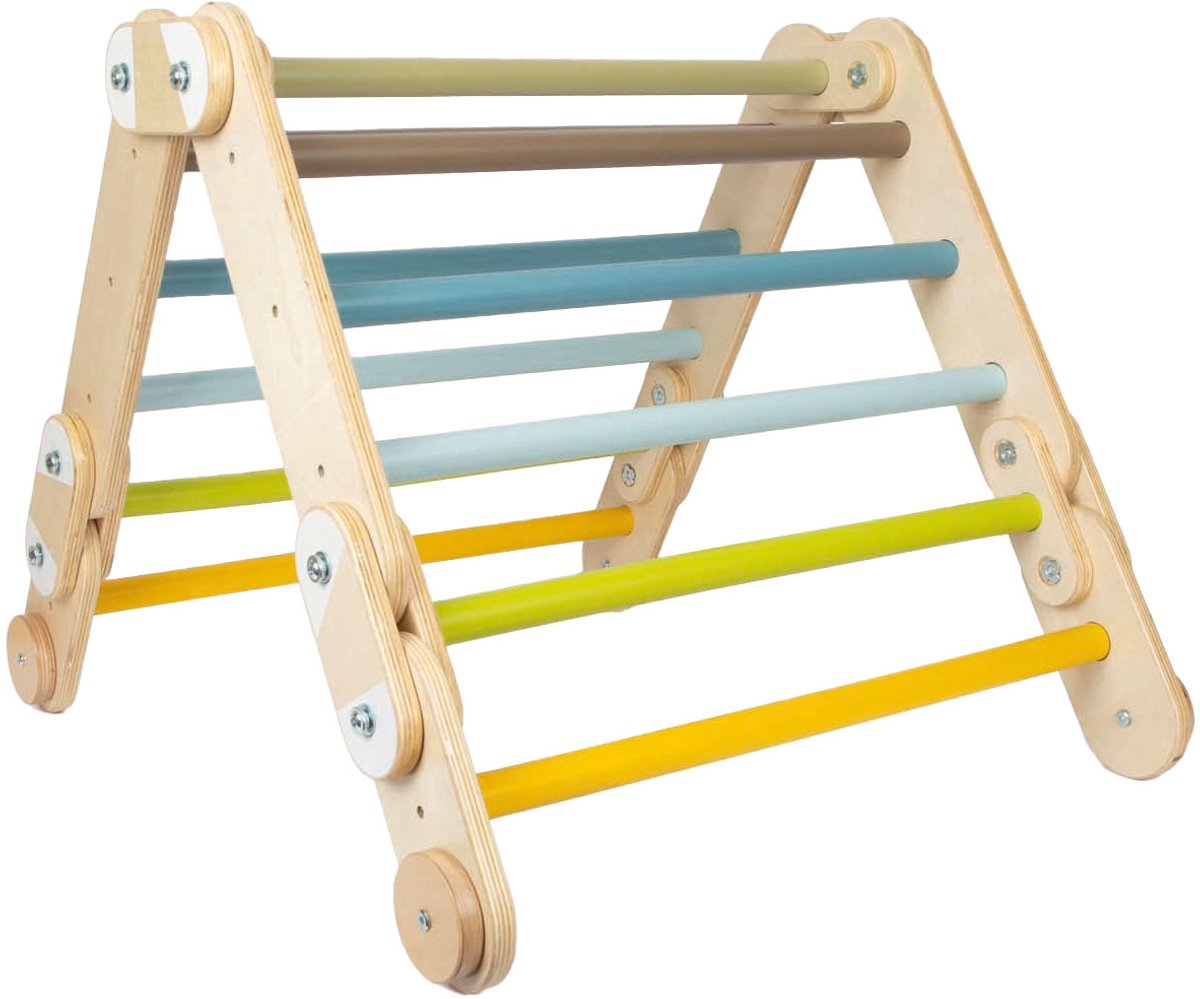 Small Foot - Holzklettergerüst 2in1 Dreieck und Abenteuerwandregal