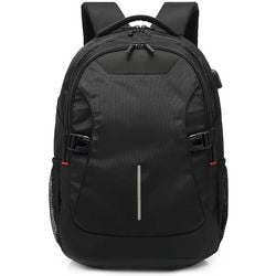 Rucksack aus schwarzem Polyester