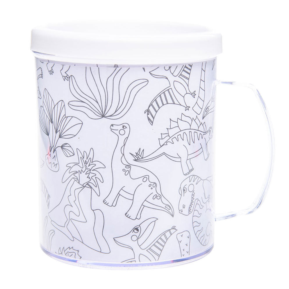 Duckiez färben Sie Ihre eigene Tasse mit Dinosauriern, 250 ml | 36 Stück