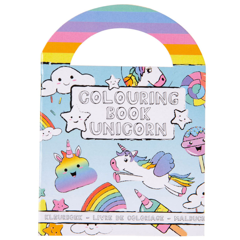 Duckiez-Malbuch mit Einhorn-Aufklebern