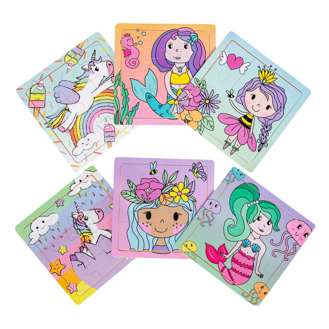 Duckiez Holzpuzzle (Prinzessin, Einhorn oder Meerjungfrau)