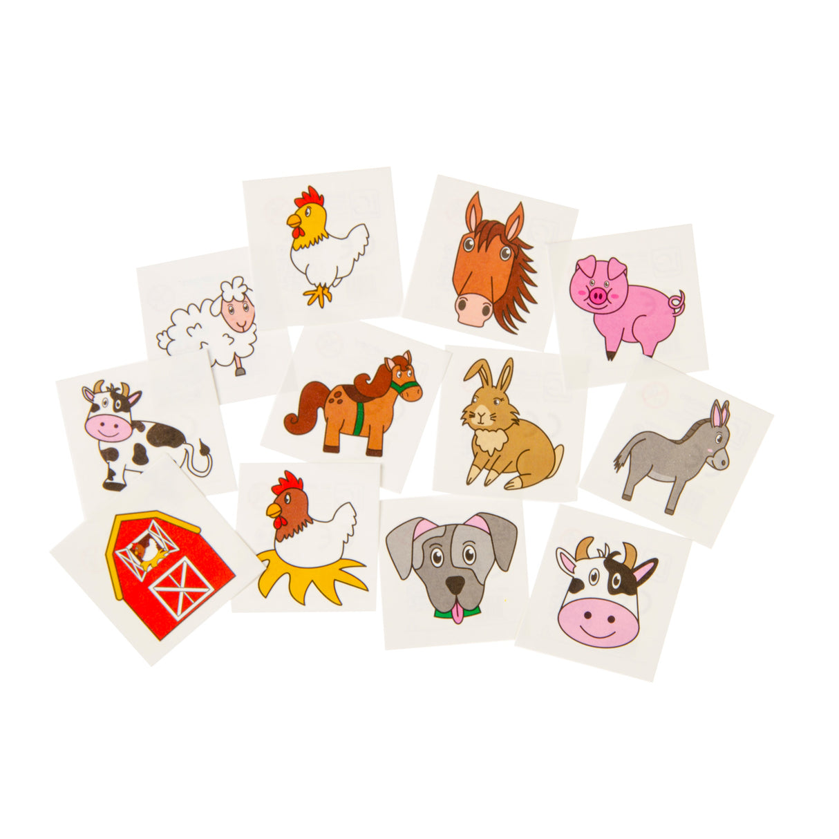 Duckiez Tattoos Bauernhoftiere, 12 Stk.