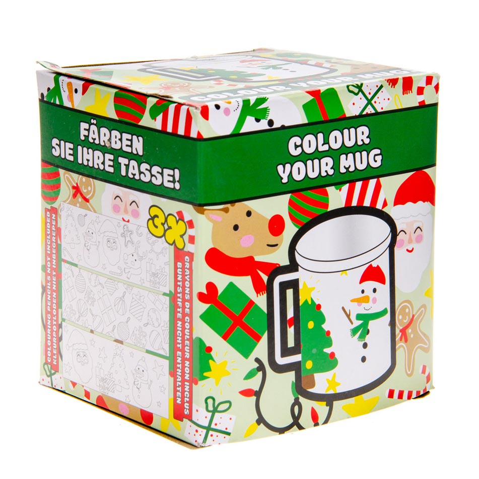 Färben Sie Ihre eigene Weihnachtstasse