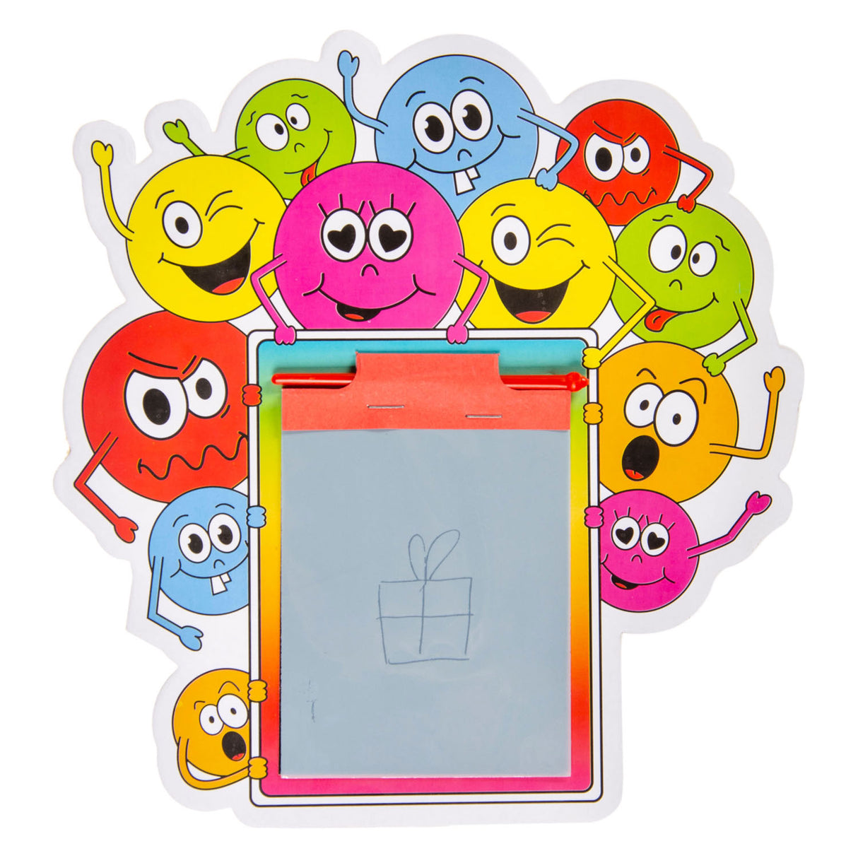 Duckiez Mini-Magnet-Zeichenbrett mit Smiley-Gesicht
