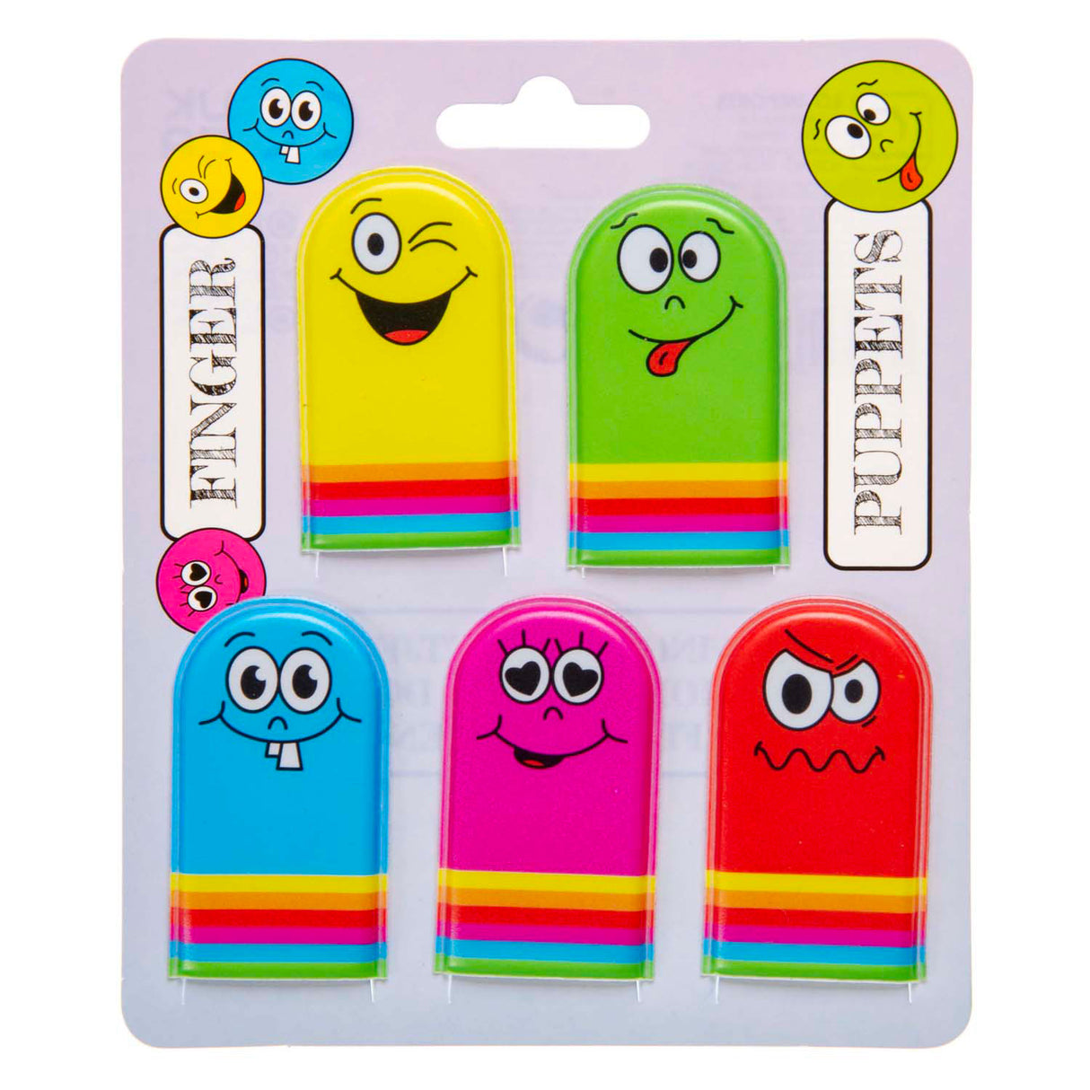 Duckiez Fingerpuppen Gesichter, 5 Stk.