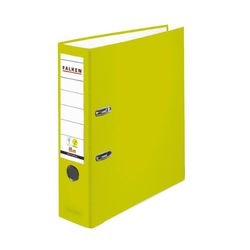 Ordner falken a4 80 mm karton, pp (polypropeen) groen 2-rings 23001056f 1 stuk