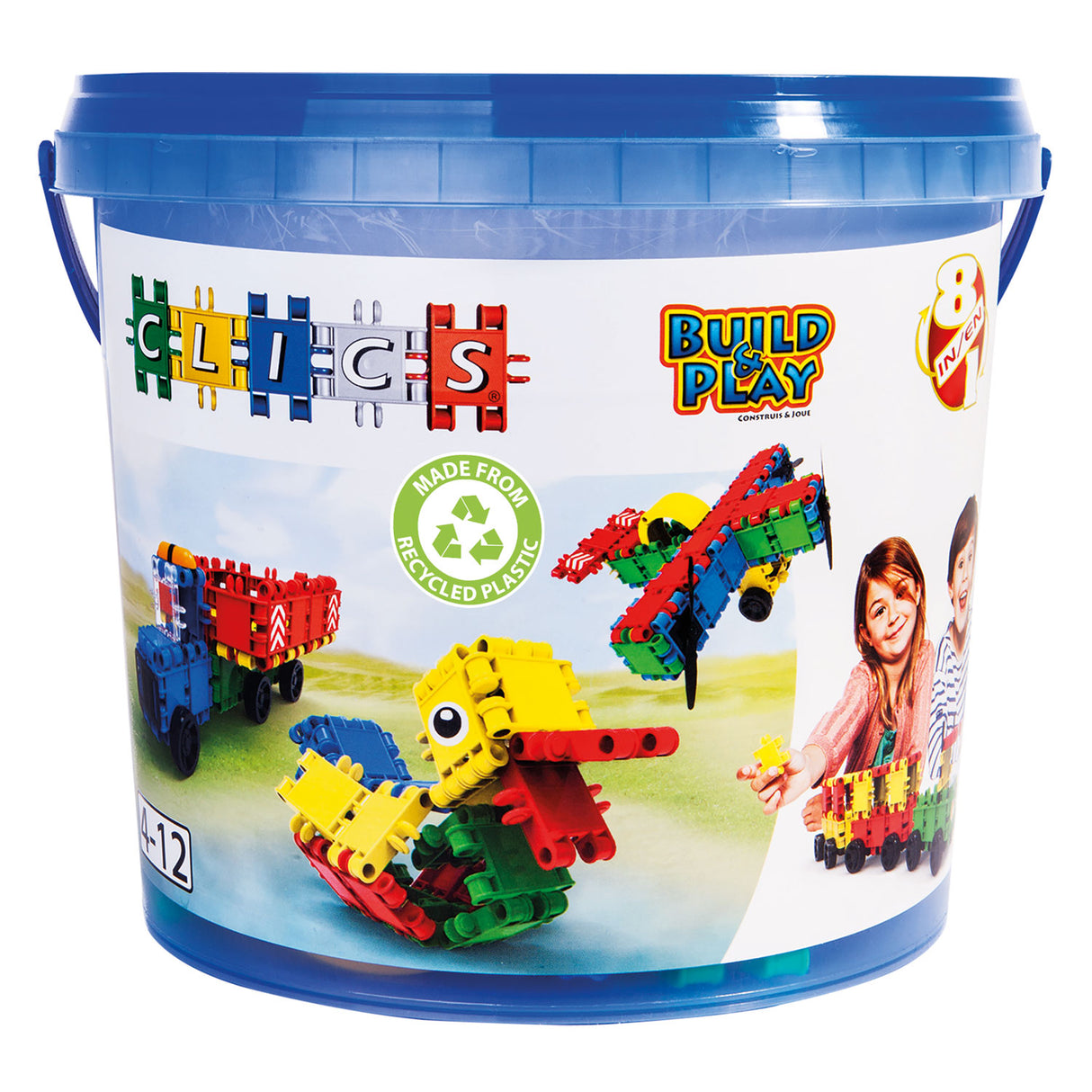 Clics Bauspieleimer, 8in1