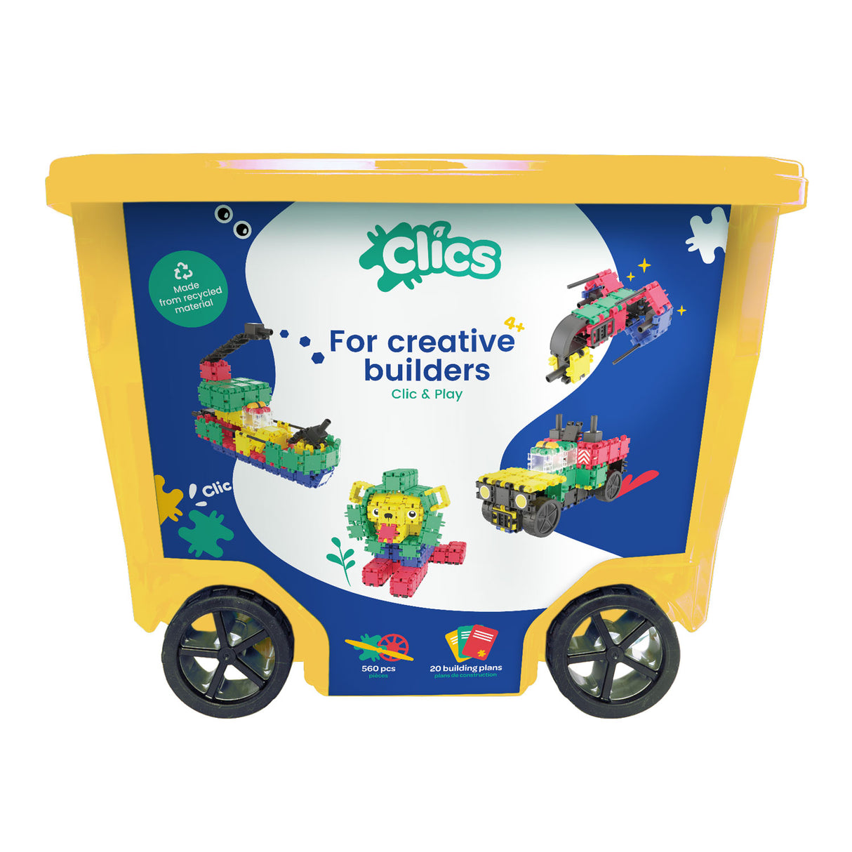 Clics Rollkasten-Bausteine, 20in1