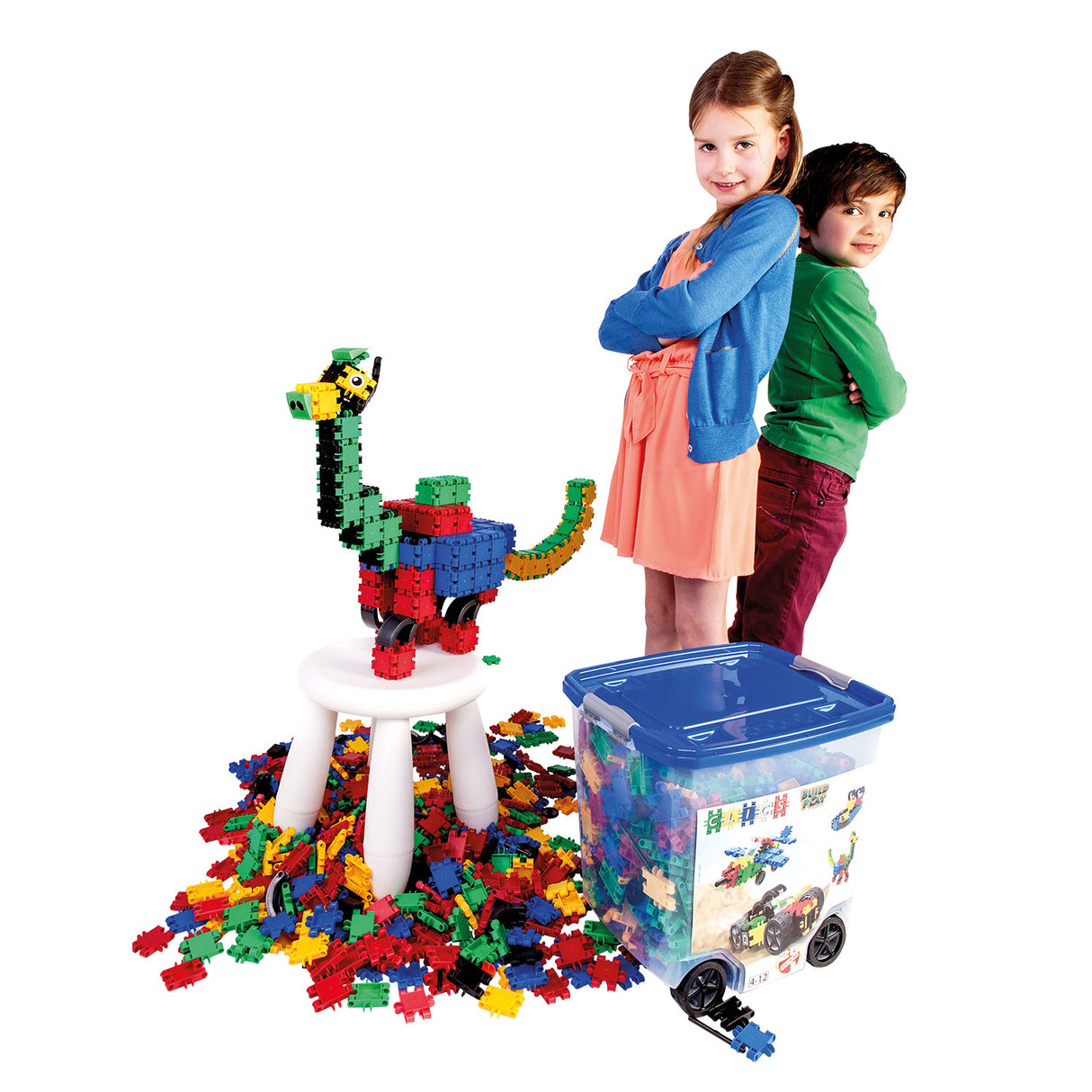 Clics Rollkasten-Bausteine – Baukasten 25in1