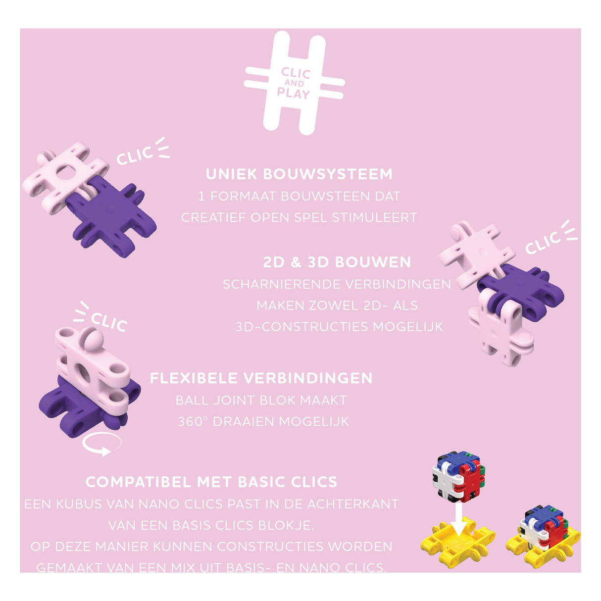 Clics Nano - Fantasie-Baumeister, 250 Stk.
