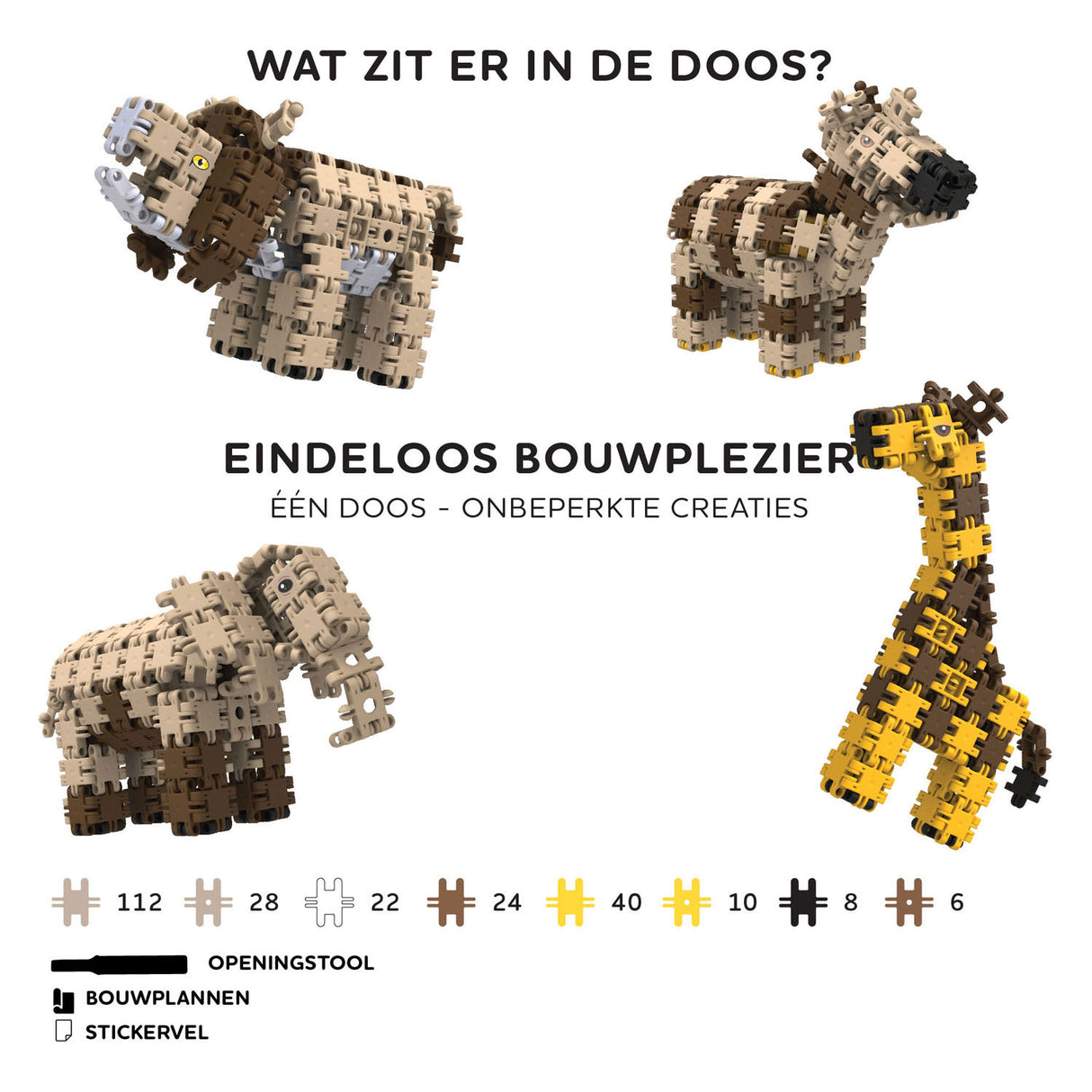 Clics Nano - Wildtiere, 250 Stk.