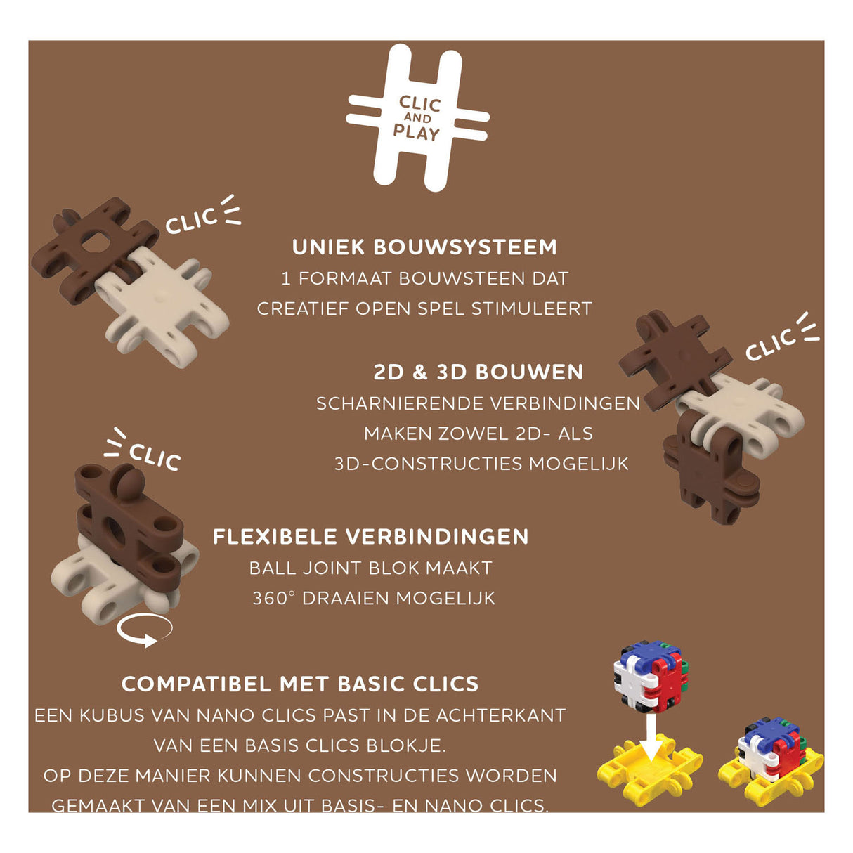 Clics Nano - Wildtiere, 250 Stk.