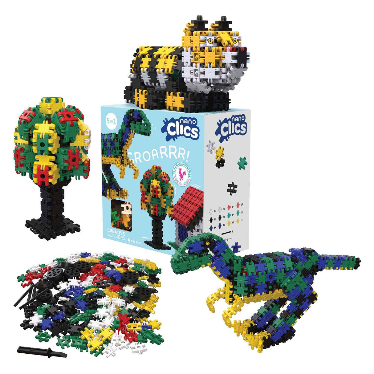 Clics Nano – kreative Baumeister, 500 Stk.