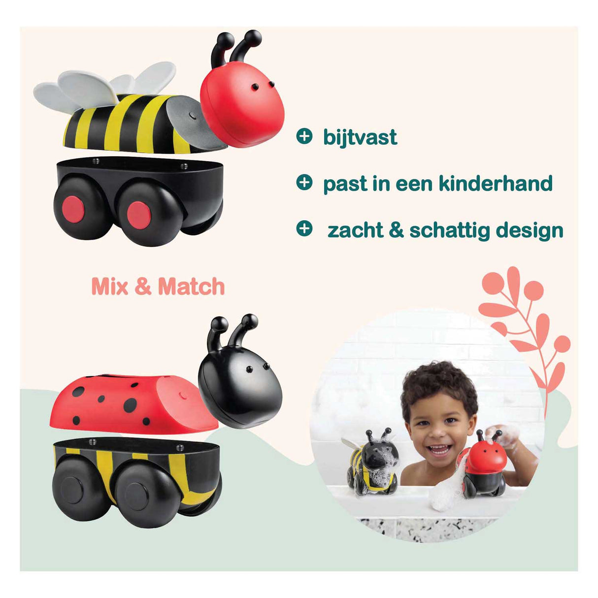 Clics Magimals Wheely-Insekten-Box – 6 Stück.