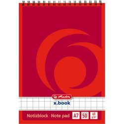 Notizblock Herlitz A7 50 Blatt quadratisch
