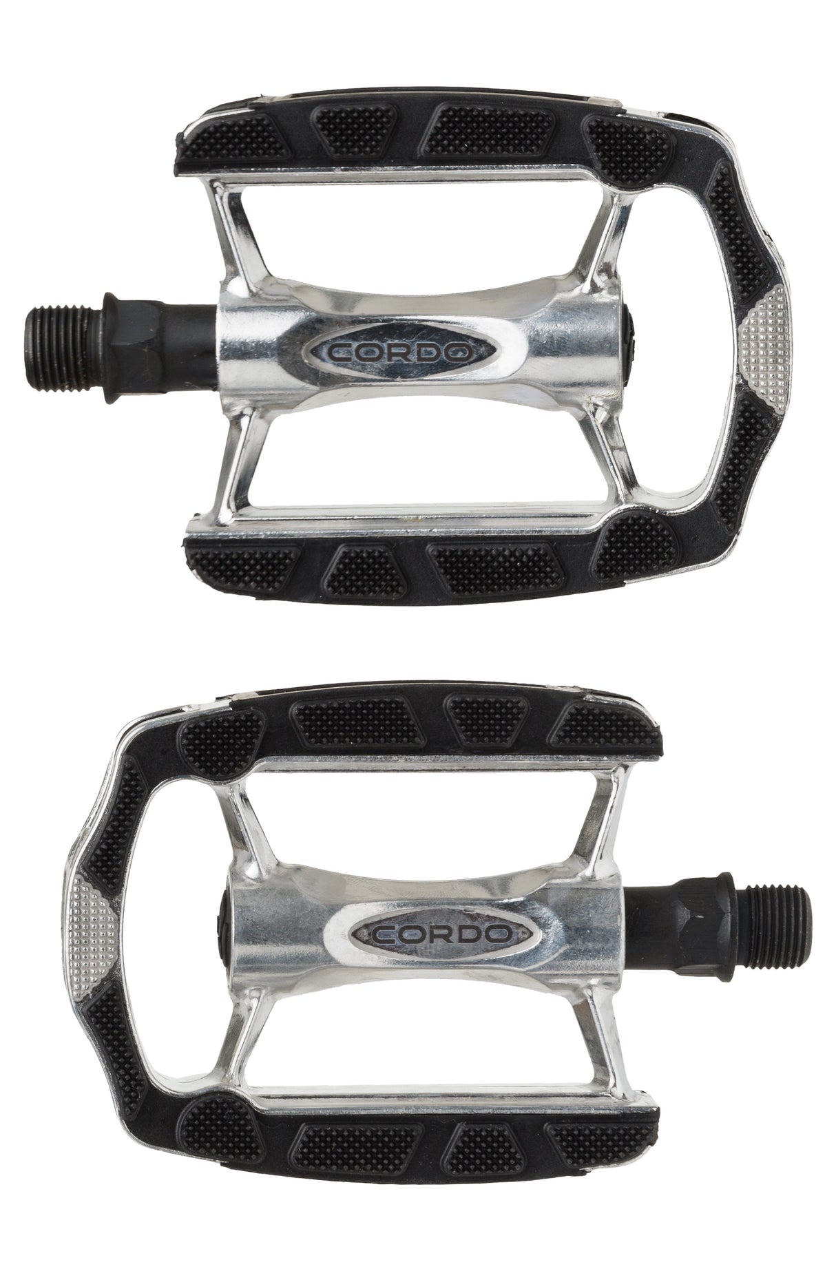 Ty cordo trekking pedalen anti-slip aluminium - zilver