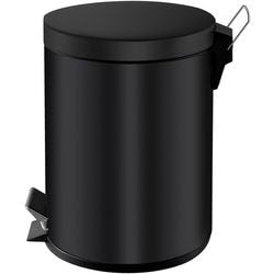 V-Teil - Treteimer 5 Liter - Griff - Schwarz - Abfalleimer
