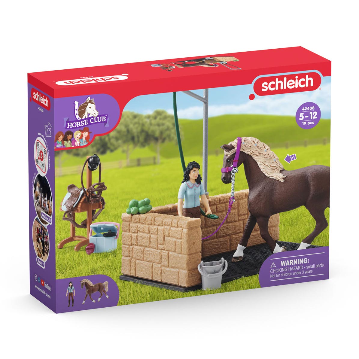 Schleich Horse Club Horse war Box mit Emily und Van Hor 42438