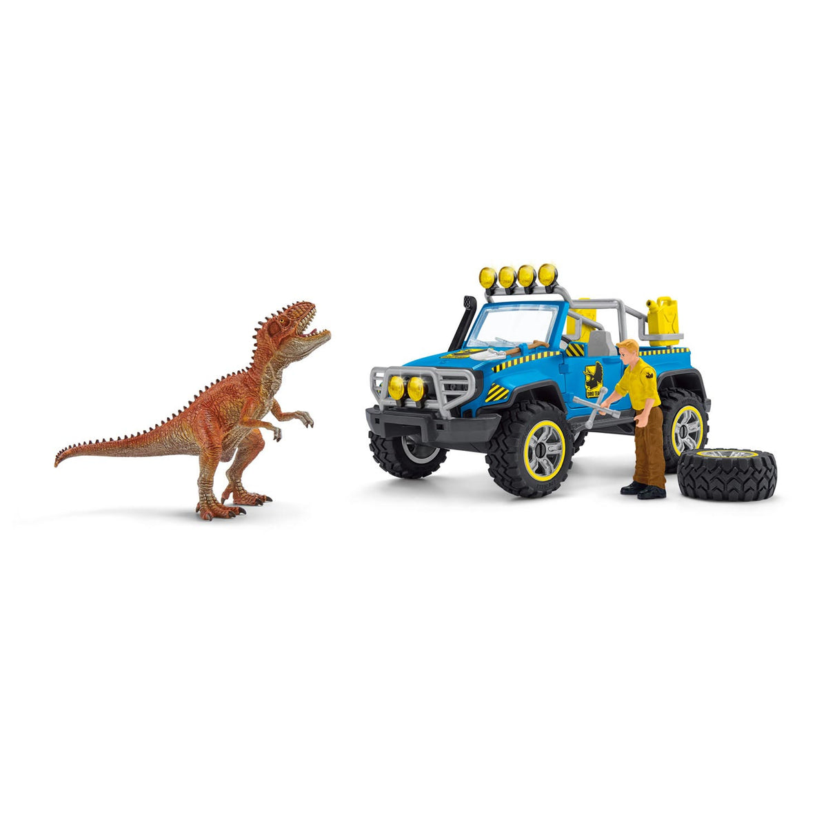 Schleich Dinosaurier-Geländewagen mit Dino-Wachposten 41464
