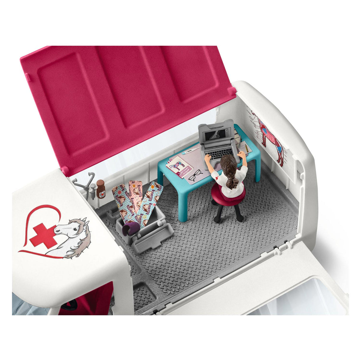 Schleich Horse Club Mobiler Tierarzt mit Hannover Veulen 42439