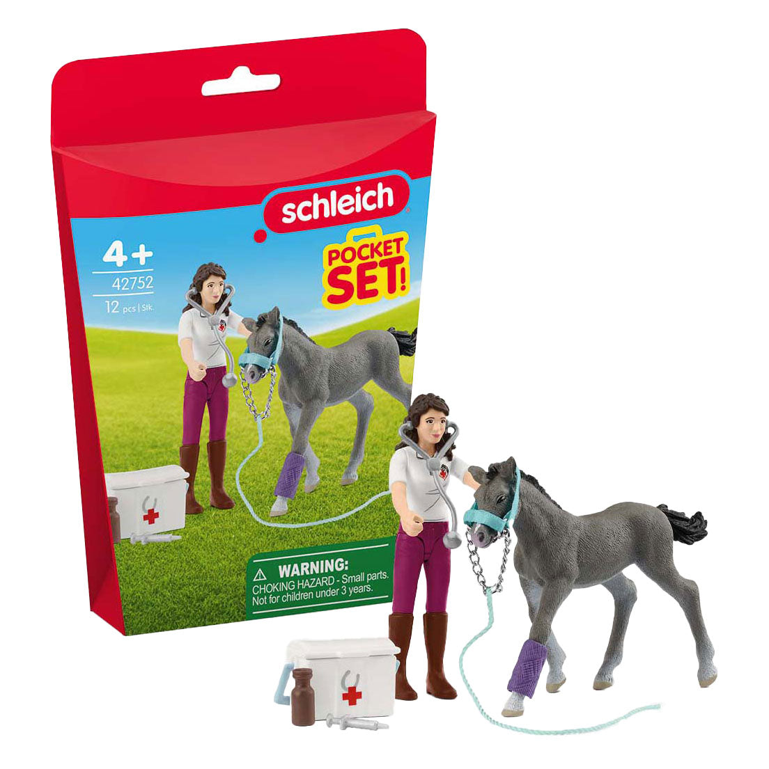 Schleich Pferdeclub Frau Kramer mit Fohlen 42752