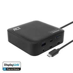 Act-Konnektivität USB-C-Dockingstation AC7150 (schwarz)