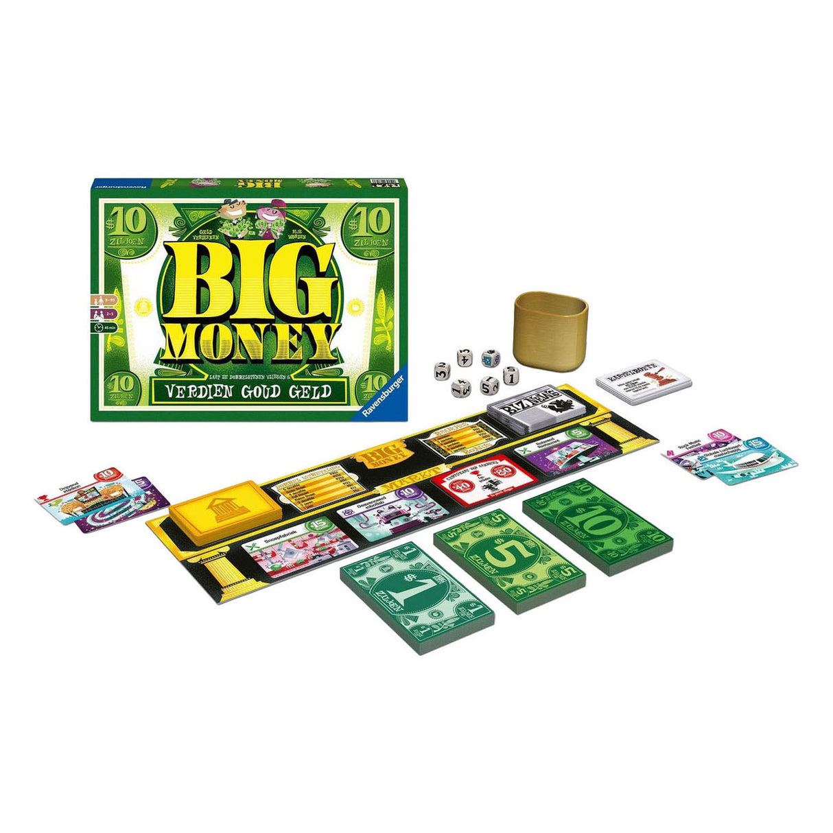 Ravensburger großes Geldspiel grün 37 cm | 4 Stück